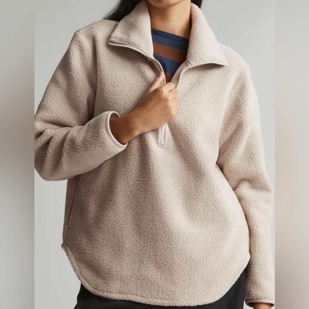 Everlane renew fleece half zip